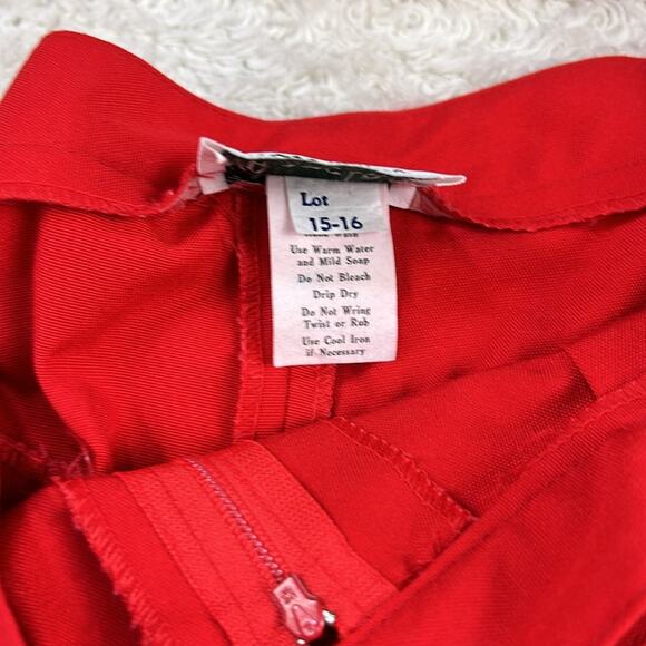 Vintage 80s Barclay Square high waisted red culottes, size small - med - Picture 10 of 11